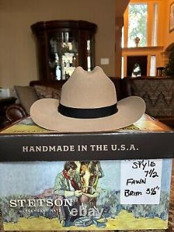 Promotion de style de gamme Stetson Fawn 7 1/2 unique style western
