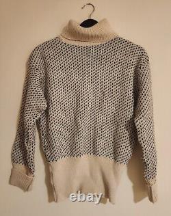 Pull en laine sous-marin Niffi vintage de la gamme nautique SMALL épais et chaud