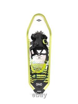 Raquettes à neige Atlas Range-MTN pour homme, vert acide, 22 pouces