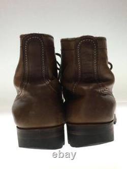 Red Wing Dentelle Haut Bottes Fer Gamme 27cm Cuir Brun 43j06