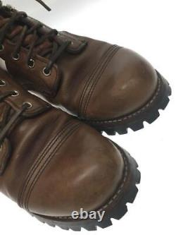 Red Wing Dentelle Haut Bottes Fer Gamme 27cm Cuir Brun 43j06