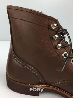 Red Wing Dentelle Up Bottes Iron Range 25cm Brw Brown Leather 43k09
