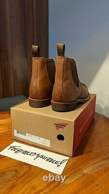 Red Wing Heritage 8201 Rancher Chelsea Amber Harness Boots Made In USA Gamme Moc