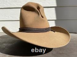 Resistol Vintage Cowboy Hat 7 1/8 Western 57 CM Open Range Tom MIX Old West Sass
