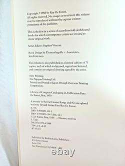 Roy De Forest, livre dépliant, Un voyage vers la lointaine chaîne canine. 1re éd. DS07