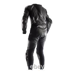 Rst Race Department V4 1pc Kangaroo Leather Race Suit -ce Approuvé- Noir/noir