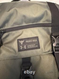 Sac à dos duffel Under Armour Project Rock Range vert Dwayne Johnson