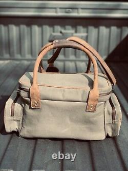 Sac de terrain / de gamme en toile et cuir