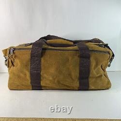 Sac de tir vintage Pro Shooter Range 15 x 7 x 8 Jaune en suède avec poignées et bandoulière