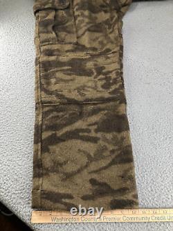 Salopette Vintage Columbia pour Homme Taille M Marron Laine Camouflage Gallatin Range Chasse