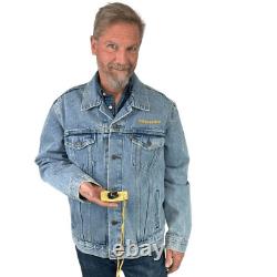 Série télévisée Outer Range Veste Levi's Blue Denim Trucker Crew avec Rock Obsidienne L