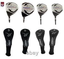 Set de bois de parcours pour gaucher AGX Men's Magnum XS n°3, 5, 7 et 9 avec shafts en graphite