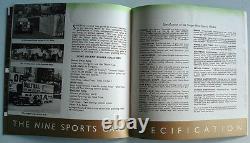 Singer Cars Range Sales Brochure 1937 Bantam Neuf Douze Seize Le Mans