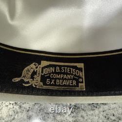 Stetson Sheriff Range chapeau de cowboy 5x en castor Silver Belly bord taille 6 3/4