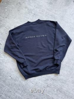 Sweatshirt Vintage Range Rover Années 2000 Bleu Sportswear M-L Sweatshirt Vintage Range Rover Années 2000 Bleu Sportswear M-L