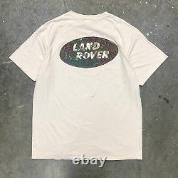 T-shirt avec logo graphique boueux de Land Rover des années 90, voiture Range Rover, créateur, fabriqué aux États-Unis.