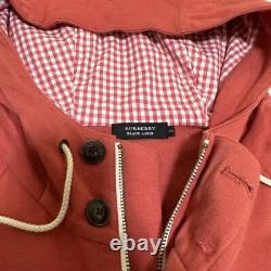 Taille Homme M Burberry Black Label Hoodie Ne Point Logo Rouge Gamme Pn Limited