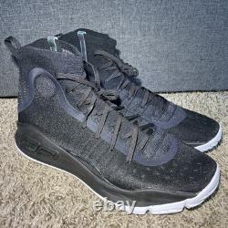 UA Curry 4 'More Range' Chaussures de Basketball Hommes Taille 11.5 Noires 1298306-014 RARES