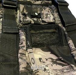 Ultra Rare Oakley Duffel Bag Black Grey Camo Imprimer Tactical Range Gear Day Pack