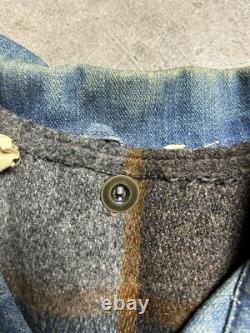 VESTE EN DENIM WRANGLER MARLBORO DES ANNÉES 1970 AVEC GILET EN LAINE TAILLE 44