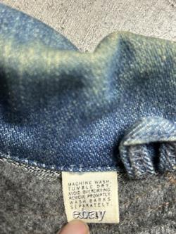 VESTE EN DENIM WRANGLER MARLBORO DES ANNÉES 1970 AVEC GILET EN LAINE TAILLE 44
