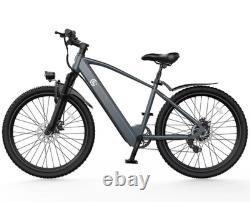 Vélo électrique 500 W avec assistance au pédalage et pneus larges, autonomie de 58 km, tout-terrain