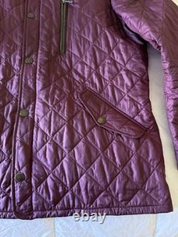 Veste Barbour pour homme rare Powell matelassée bordeaux coupe régulière Range Rover XL