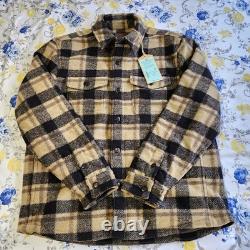 Veste CPO Faherty pour homme, doublée en polaire à poils longs Range, neuve, taille L