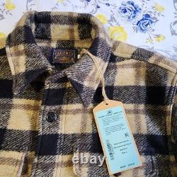 Veste CPO Faherty pour homme, doublée en polaire à poils longs Range, neuve, taille L