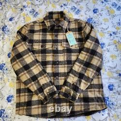 Veste CPO Faherty pour homme, doublée en polaire à poils longs Range, neuve, taille L