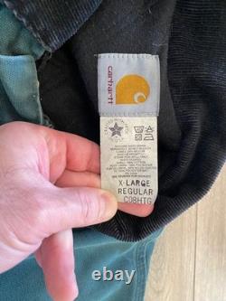 Veste Carhartt Western Range pour homme XL, manteau de travail doublé, vert, CO8HTG, fabriqué aux USA, vintage