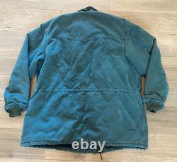 Veste Carhartt Western Range pour homme XL, manteau de travail doublé, vert, CO8HTG, fabriqué aux USA, vintage