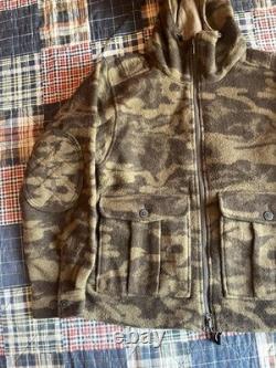 Veste Columbia Chasse Monarch Pass Gallatin Range Laine Camouflage À Capuche Homme Taille M
