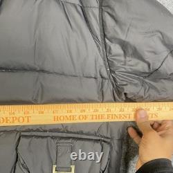 Veste DSQUARED Mountain Range pour homme, taille 48, noire, doudoune matelassée à capuche, bomber ski avec logo