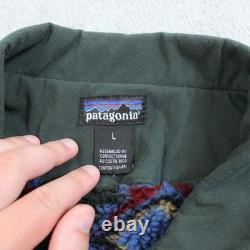 Veste Patagonia Vintage Nuevo Range pour homme, taille L, verte, Synchilla, motif aztèque Bull's Eye
