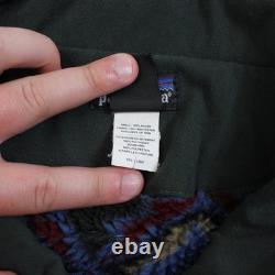Veste Patagonia Vintage Nuevo Range pour homme, taille L, verte, Synchilla, motif aztèque Bull's Eye