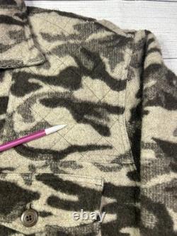 Veste camouflage en laine mélangée Columbia Gallatin Range pour homme, taille XL, shacket de chasse