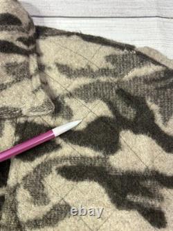 Veste camouflage en laine mélangée Columbia Gallatin Range pour homme, taille XL, shacket de chasse