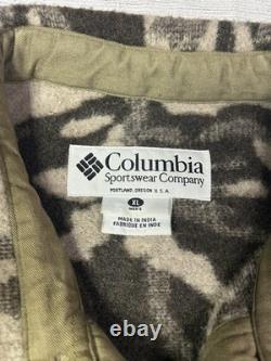 Veste camouflage en laine mélangée Columbia Gallatin Range pour homme, taille XL, shacket de chasse
