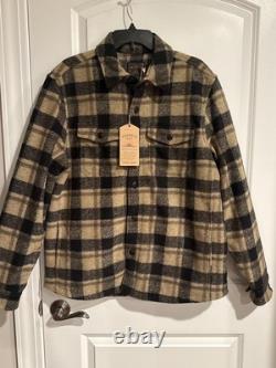 Veste-chemise à carreaux Faherty Range CPO doublée en polaire, très chaude, pour homme, taille S, 298 $