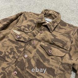 Veste chemise de chasse et de tir pour homme Columbia Gallatin Range en laine camouflage vintage, taille M