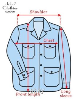 Veste-chemise utilitaire safari pour homme, style vintage, rayures vert olive, en lin, avec ceinture