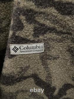 Veste de chasse à capuche en mélange de laine camouflage Columbia Gallatin Range taille XL en excellent état