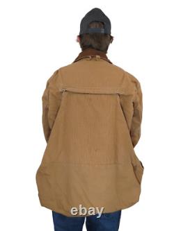 Veste de chasse aux oiseaux Carhartt vintage avec grand sac de gibier en toile taille L des années 80