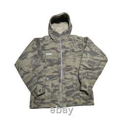 Veste de chasse camouflage en laine Columbia Gallatin Range HEAVY taille petite NICE
