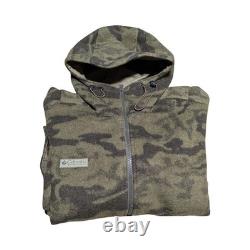 Veste de chasse camouflage en laine Columbia Gallatin Range HEAVY taille petite NICE