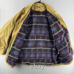 Veste de travail vintage Patagonia Work Range pour hommes 2XL beige Aztec doublée en polaire années 90 1996