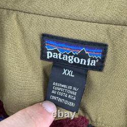 Veste de travail vintage Patagonia Work Range pour hommes 2XL beige Aztec doublée en polaire années 90 1996