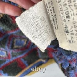 Veste de travail vintage Patagonia Work Range pour hommes 2XL beige Aztec doublée en polaire années 90 1996