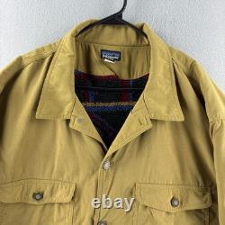 Veste de travail vintage Patagonia Work Range pour hommes 2XL beige Aztec doublée en polaire années 90 1996